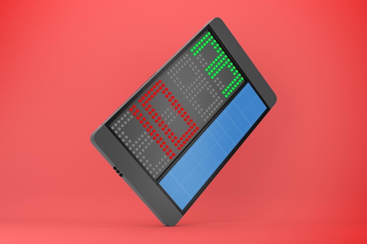 PSD mockup del tabellone segnapunti