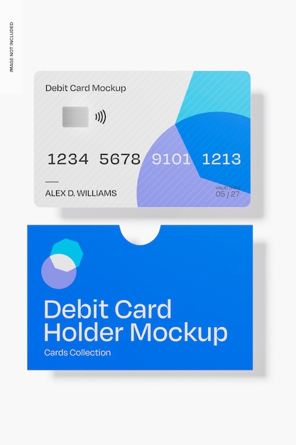Mockup del titolare della carta di debito
