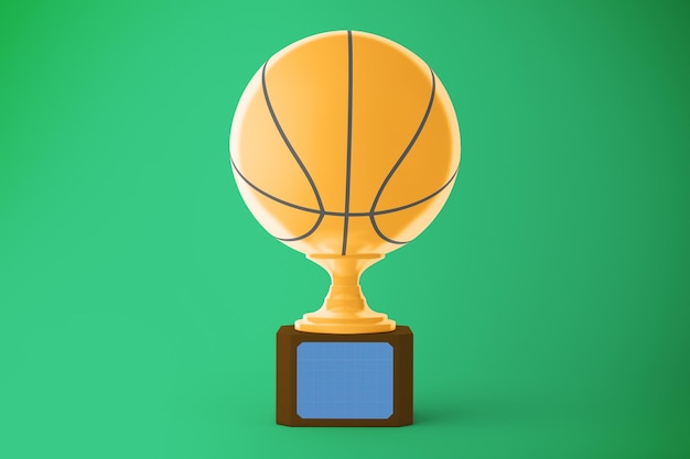 Mockup del trofeo di pallacanestro