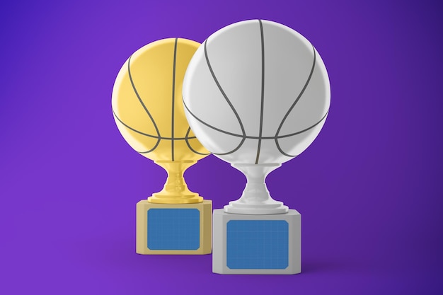 Mockup del trofeo di pallacanestro