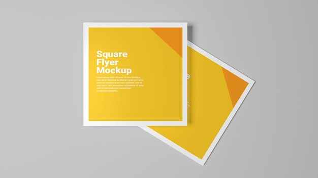 Mockup del volantino quadrato PSD