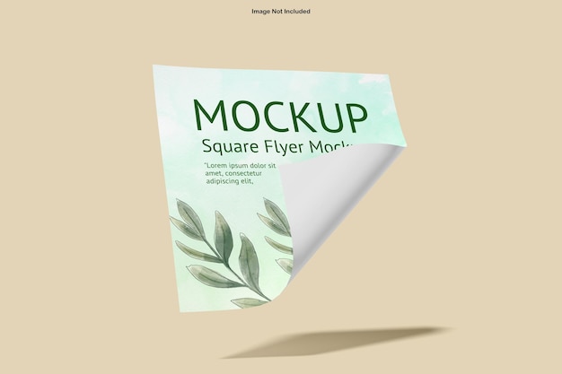 Mockup del volantino quadrato