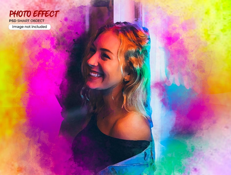 PSD mockup dell'effetto fotografico