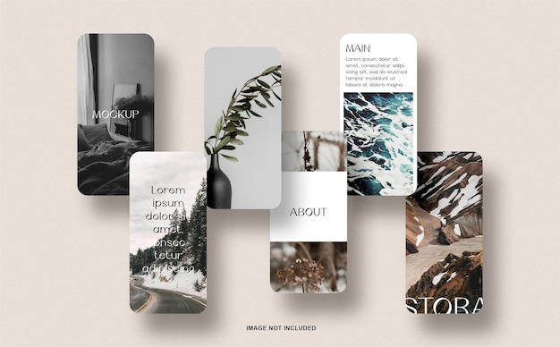 Mockup dell'interfaccia dell'app