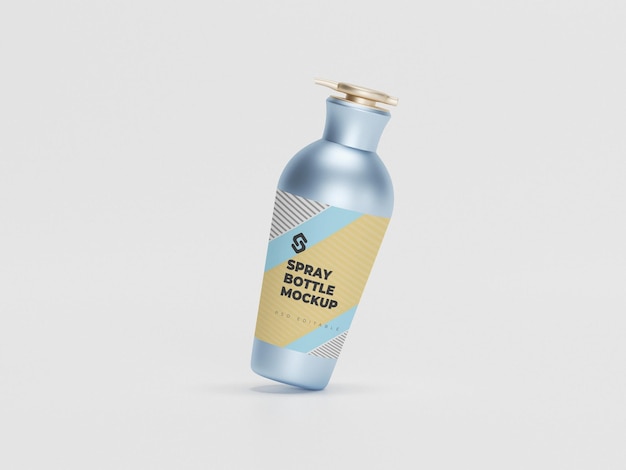 Mockup della bottiglia spray