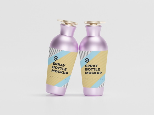 Mockup della bottiglia spray