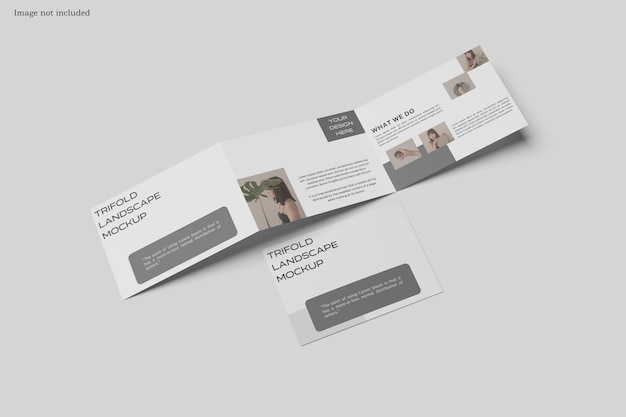 Mockup della brochura Trifold Landscape