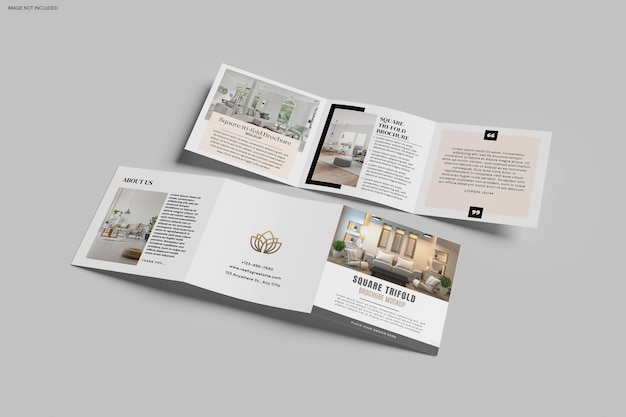 Mockup della brochura Trifold Square