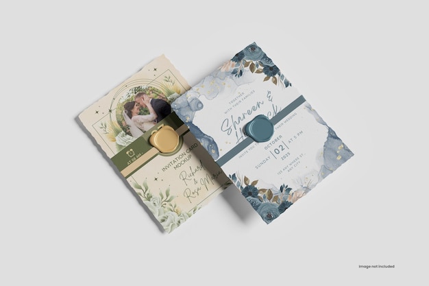 Mockup della carta d'invito
