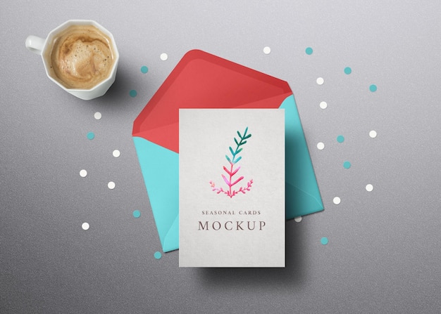 Mockup della carta stagionale