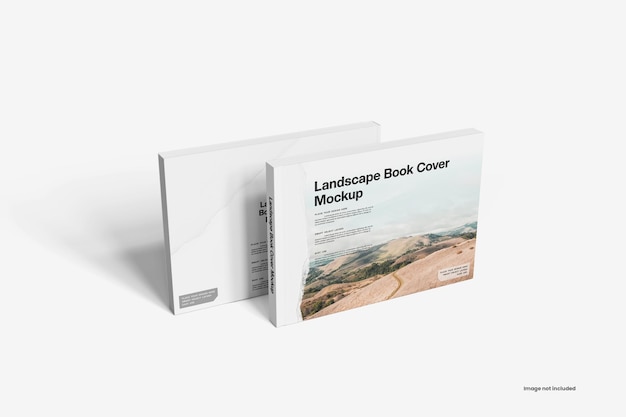 Mockup della copertina di un libro paesaggistico