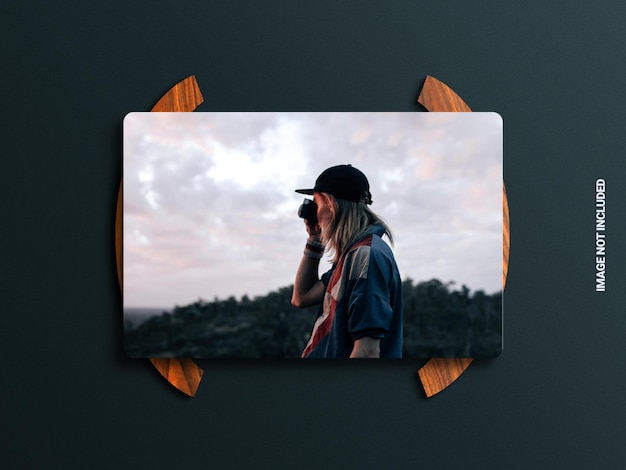Mockup della cornice fotografica