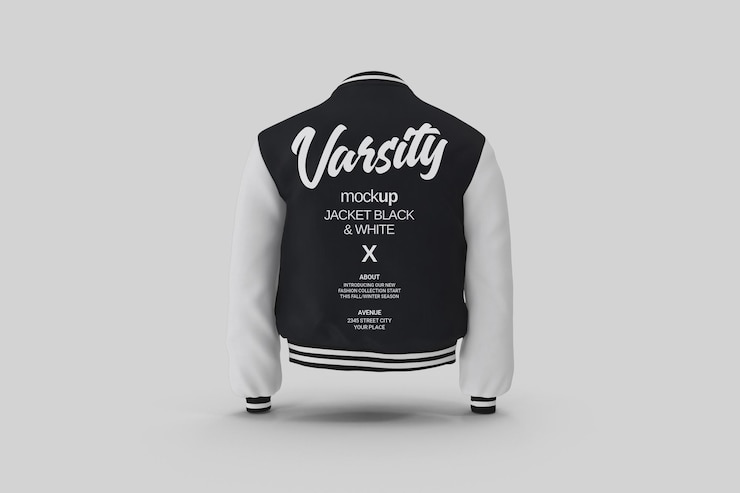 Mockup della giacca di Varsity