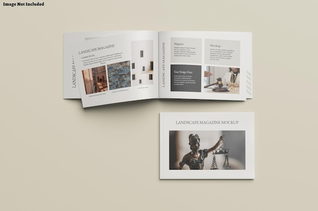Mockup della rivista A4 Landscape