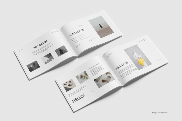 Mockup della rivista Landscape