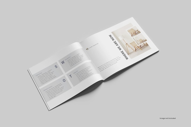 Mockup della rivista Landscape