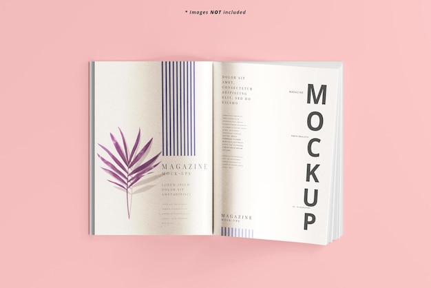 Mockup della rivista