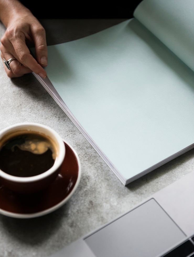 PSD mockup della rivista