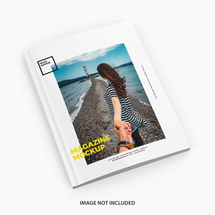 PSD mockup della rivista