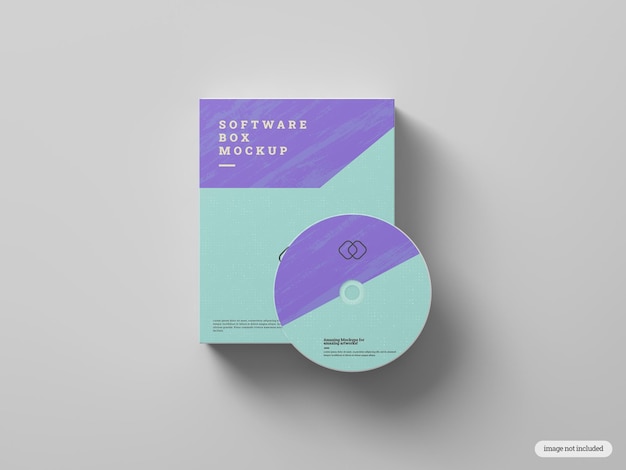 Mockup della scatola del software