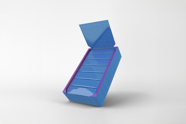 Mockup della scatola della snack bar