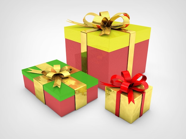 Mockup della scatola regalo di Natale