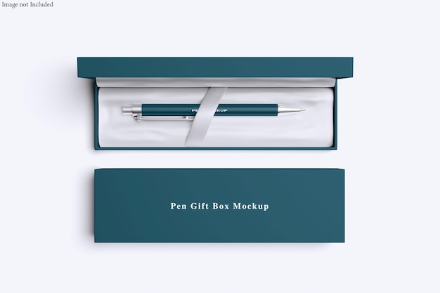 Mockup della scatola regalo per penne