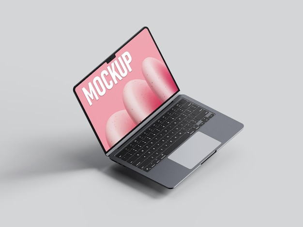 Mockup della schermata del portatile PSD