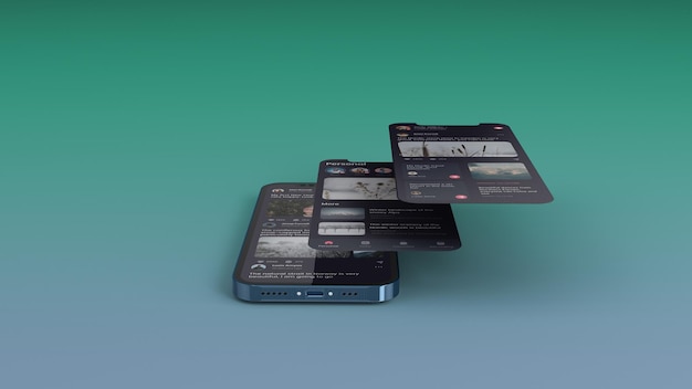 Mockup della schermata dello smartphone