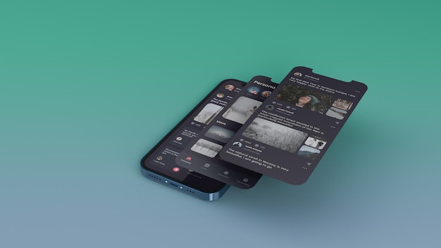 Mockup della schermata dello smartphone