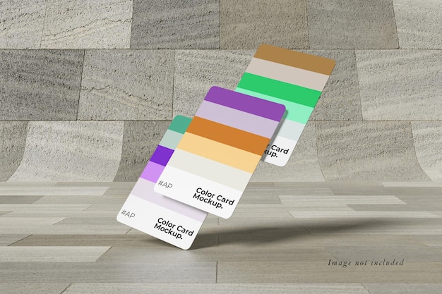 Mockup della tavolozza dei colori