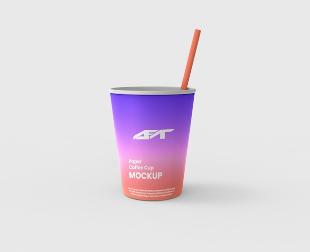 Mockup della tazza di caffè della carta