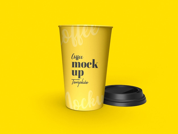 Mockup della tazza di caffè della carta