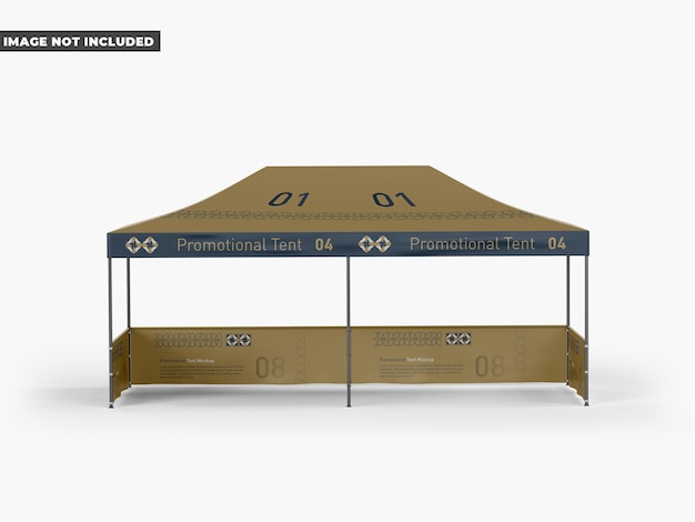 Mockup della tenda promozionale dell'esposizione
