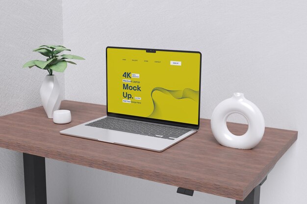 Mockup dello schermo del computer portatile