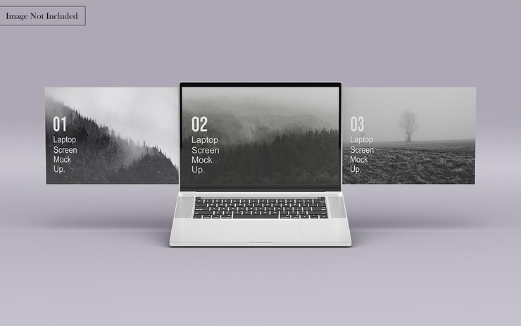 Mockup dello schermo del computer portatile