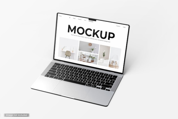 Mockup dello schermo del computer portatile