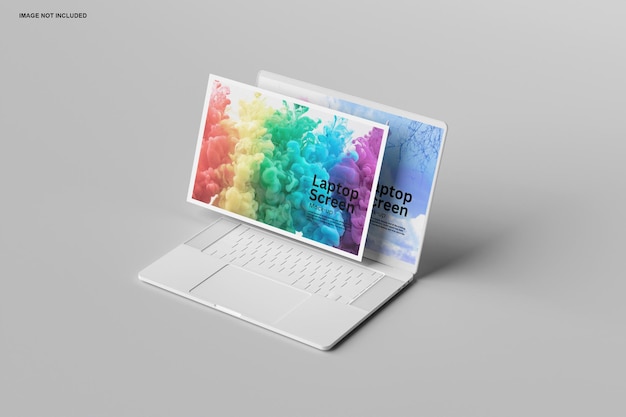 Mockup dello schermo del computer portatile