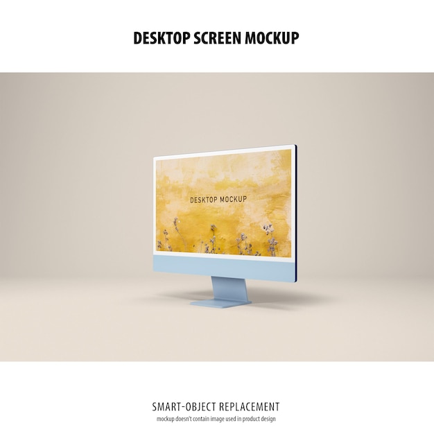 Mockup dello schermo del desktop