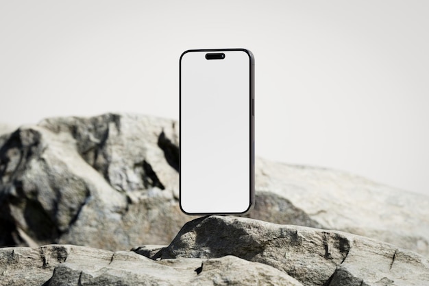 Mockup dello schermo del telefono