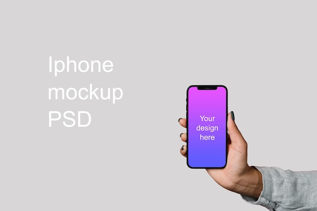 Mockup dello schermo dell'iPhone