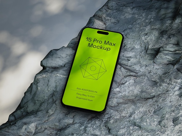 Mockup dello smartphone 15 Pro Max