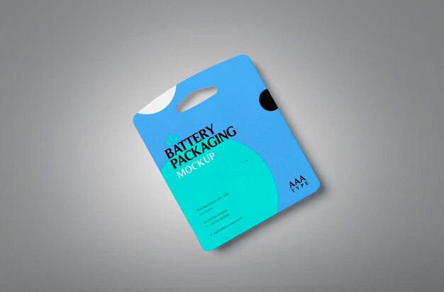 Mockup der Batterieverpackung