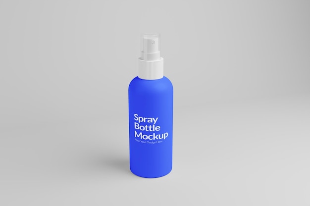Mockup der blauen Sprühflasche
