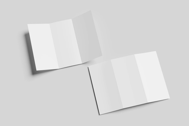 Mockup der dreifachen Broschüre