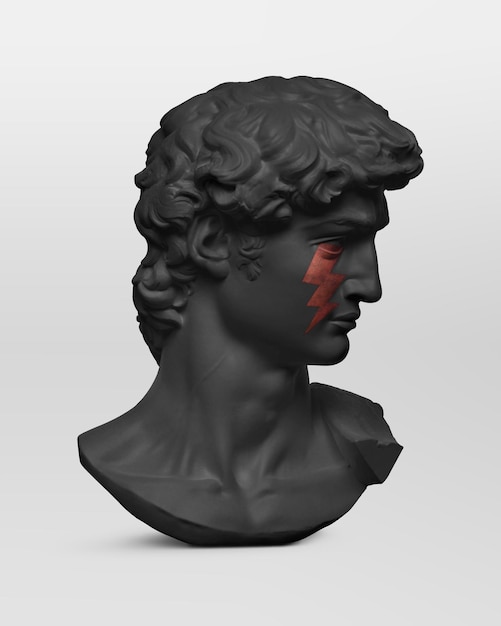 Mockup der griechischen Gottestatue psd