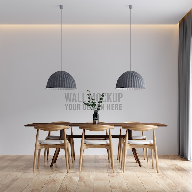 Mockup der Innenwand