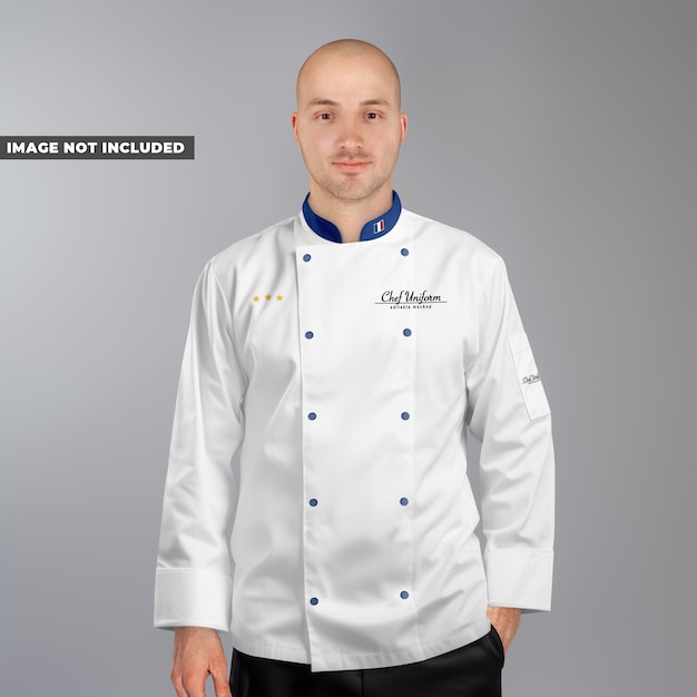 PSD mockup der küchenchefuniform