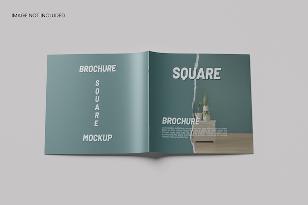 Mockup der quadratischen Broschüre