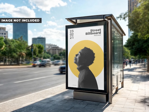 Mockup der Straßenplakaten